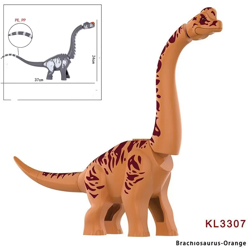 Nouveaux blocs de construction Big Brachiosaurus Discovery, Kits de briques de dinosaures à monter soi-même, jouets éducatifs pour enfants garçons, cadeaux de noël