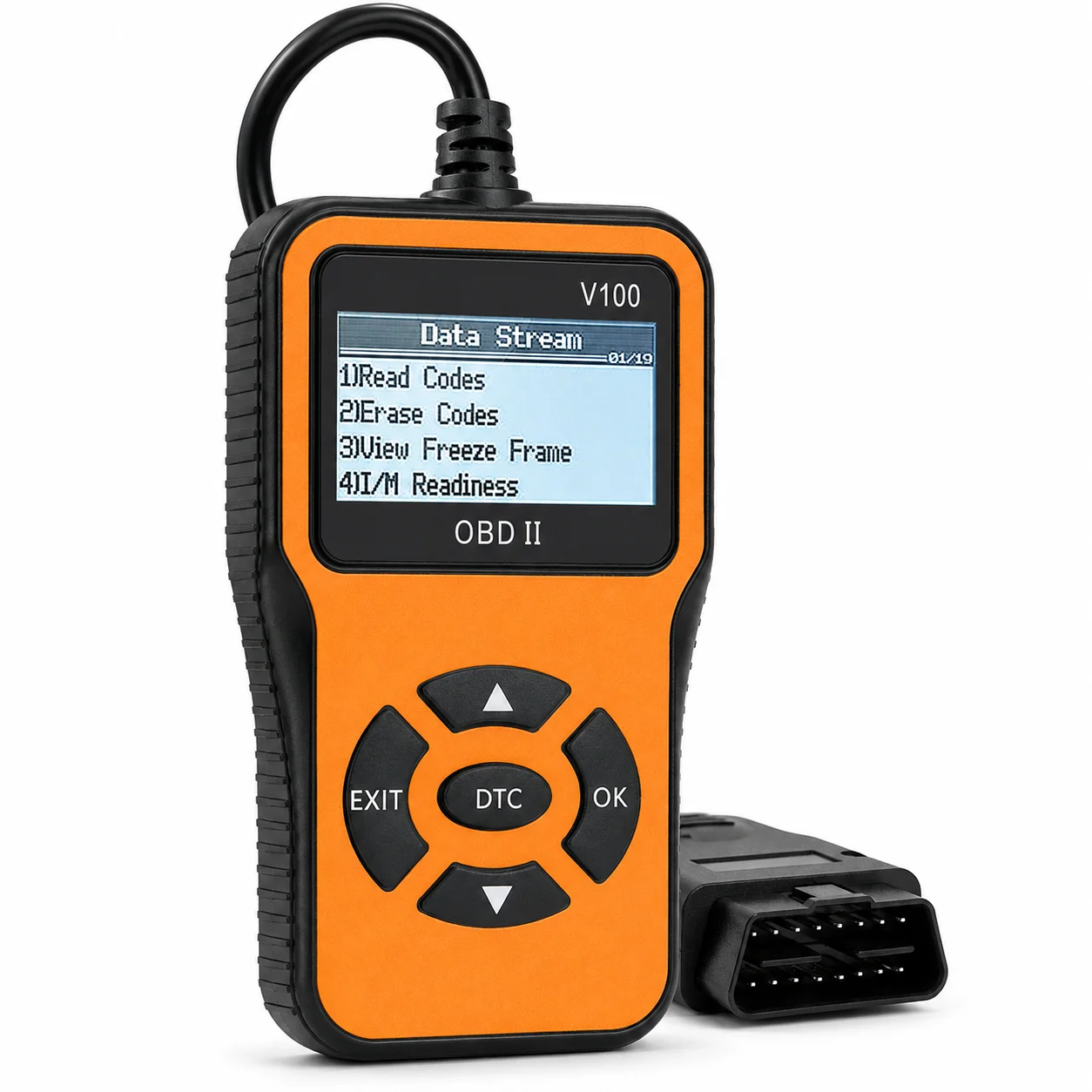 

V100 Car Diagnostic Scanner OBDII Code Reader Check Engine Light Analyzer Battery Voltage Monitor