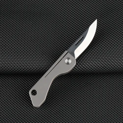 New Titanium Alloy Mini EDC Knife Camping Equipment Unboxing Mini Knife Keychain Hanging Outdoor Multi Tools Knife