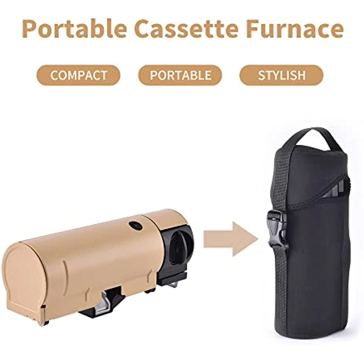 موقد غاز خارجي من الفولاذ المقاوم للصدأ غاز البترول المسال موقد صغير قابل للطي من البيوتان تجهيزات المطابخ المحمولة للتخييم والتنزه