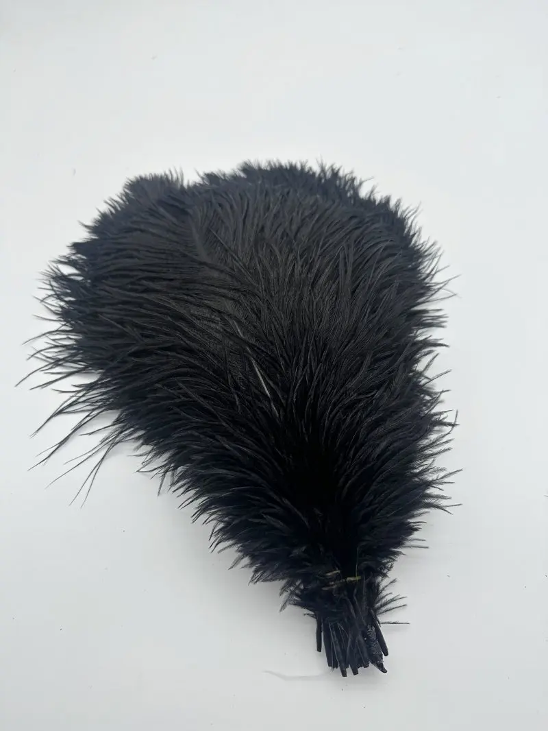 100 قطعة/الوحدة ريش النعام 15-40 سنتيمتر أبيض أسود للحرف اليدوية الزفاف الديكور حفلة الحرف اليدوية كرنفال بلوماس