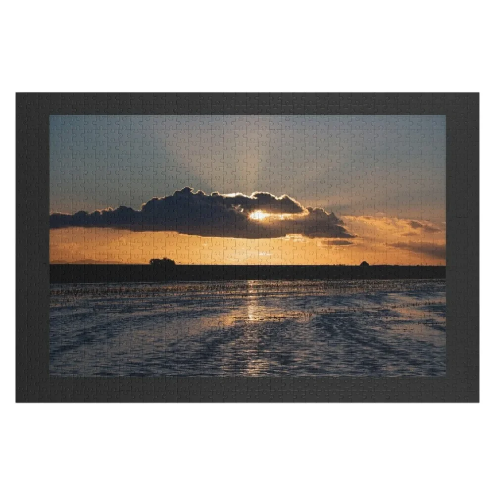 

Sunset at Staton Bird Reserve Jigsaw Puzzle Photo Personalised Jigsaw Works Of Art Puzzle