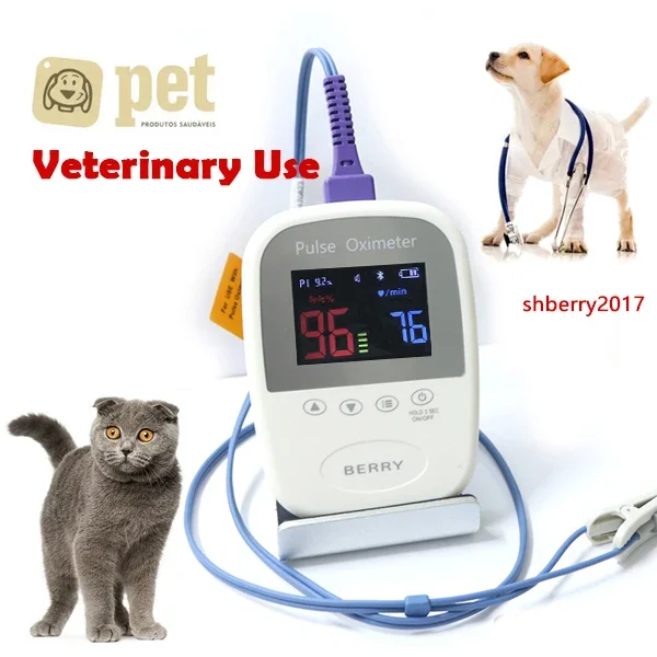 Portable veterinary Medical spo2 Bluetooth pulse Oximeter