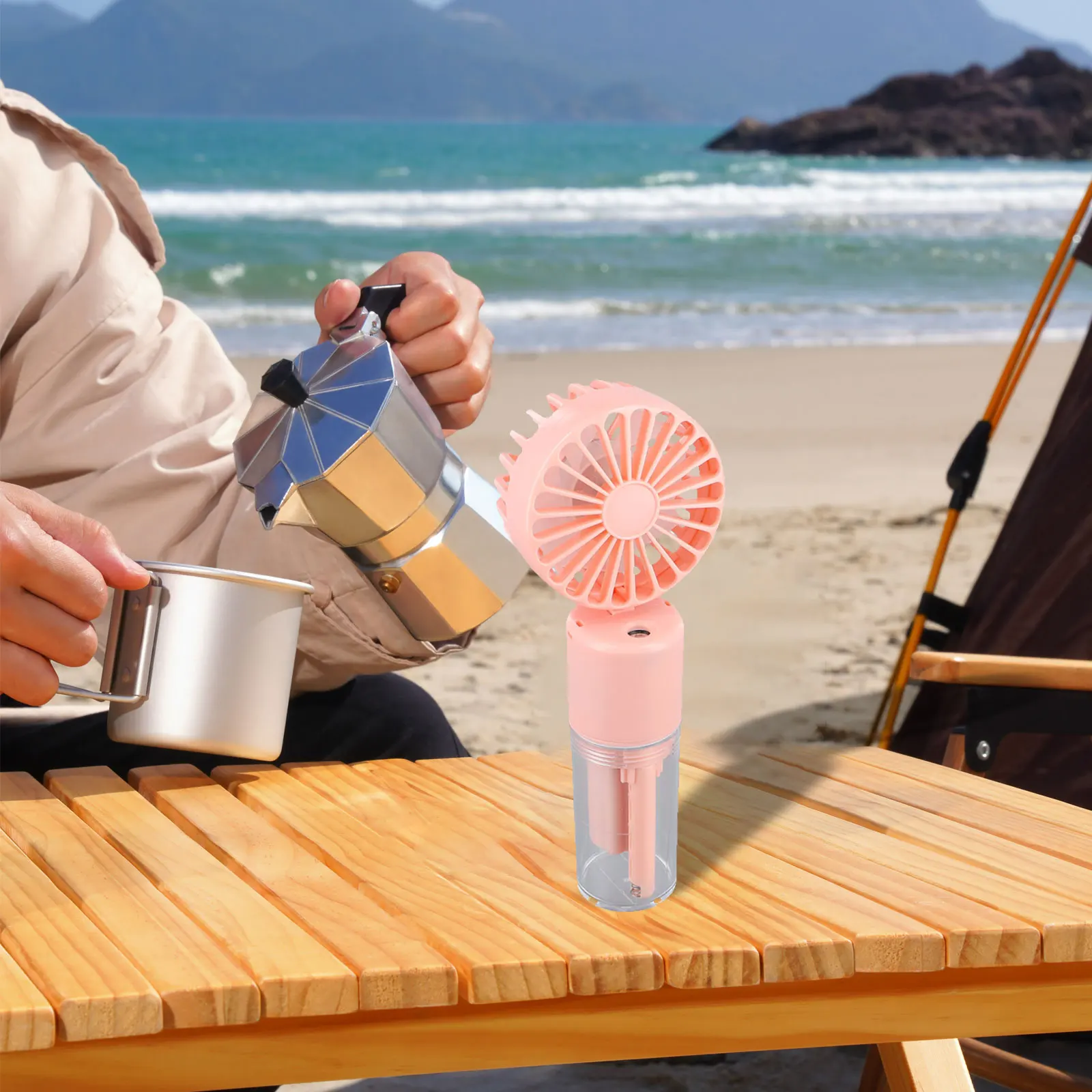 Cooling Intensity For Exercising Portable Handheld Fan 4 Speed Adjustable Fan Lightweight And Compact Multi-purpose Handheld Fan