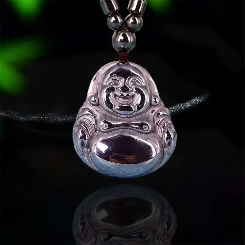 Silver Terahertz Maitreya Necklace Pendant Gifts for Women Vintage Charm Men Pendants Jewelry Designer Stone Natural Amulet