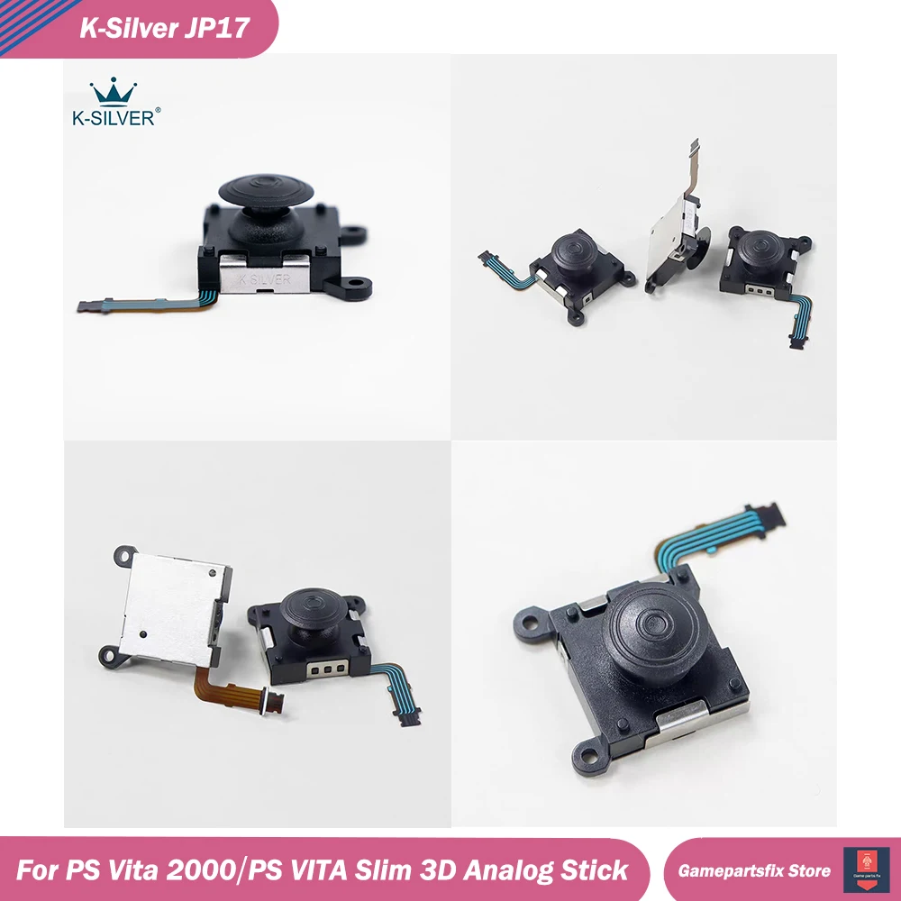 

2/4/10pcs K-Silver JP17 3D Analog Stick for PS Vita 2000 PSV2000 PS Vita Slim Replacement Joystick Thumbstick Anti Drift Rocker
