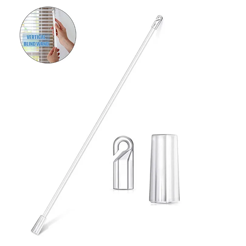 12 Inch Blinds Pull Rod Swivel Bar Hook Handle for Sheer Curtain Accessories Light weight for plastic blinds