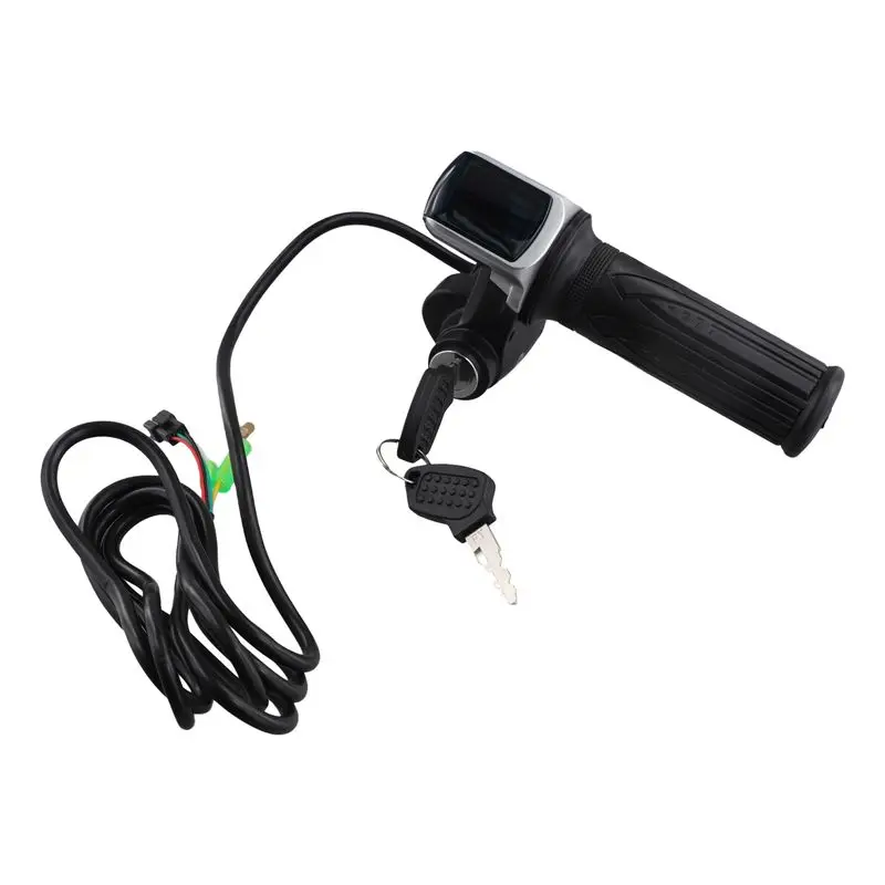 

Highly Recommended Bike Twist Throttle For Electric Bike Throttle Gas Handle Throttle LCD Display Lock Key