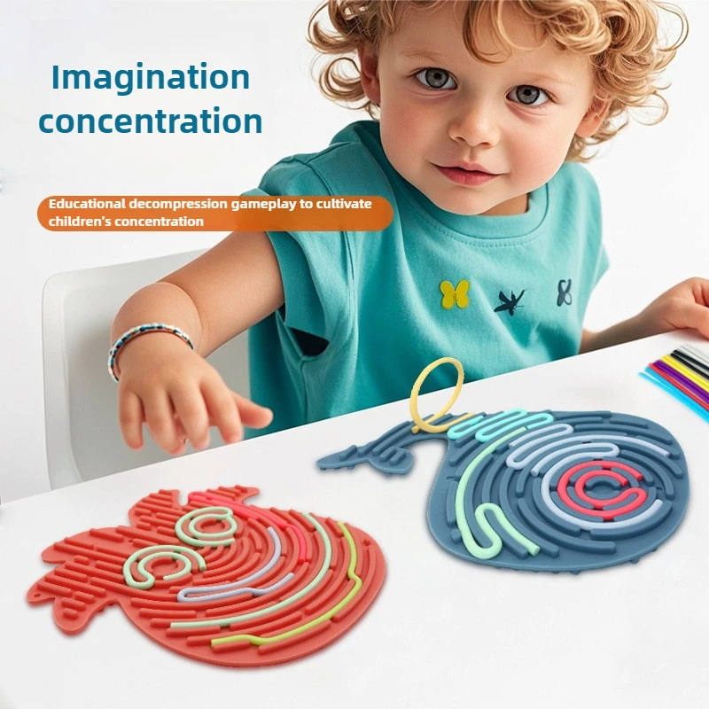 مجلس النشاط الحسي للأطفال مشغول مجلس الاسترخاء القلق ADHD التوحد الإجهاد الإغاثة سيليكون قضيب السفر ألعاب متململة هدية حفلة