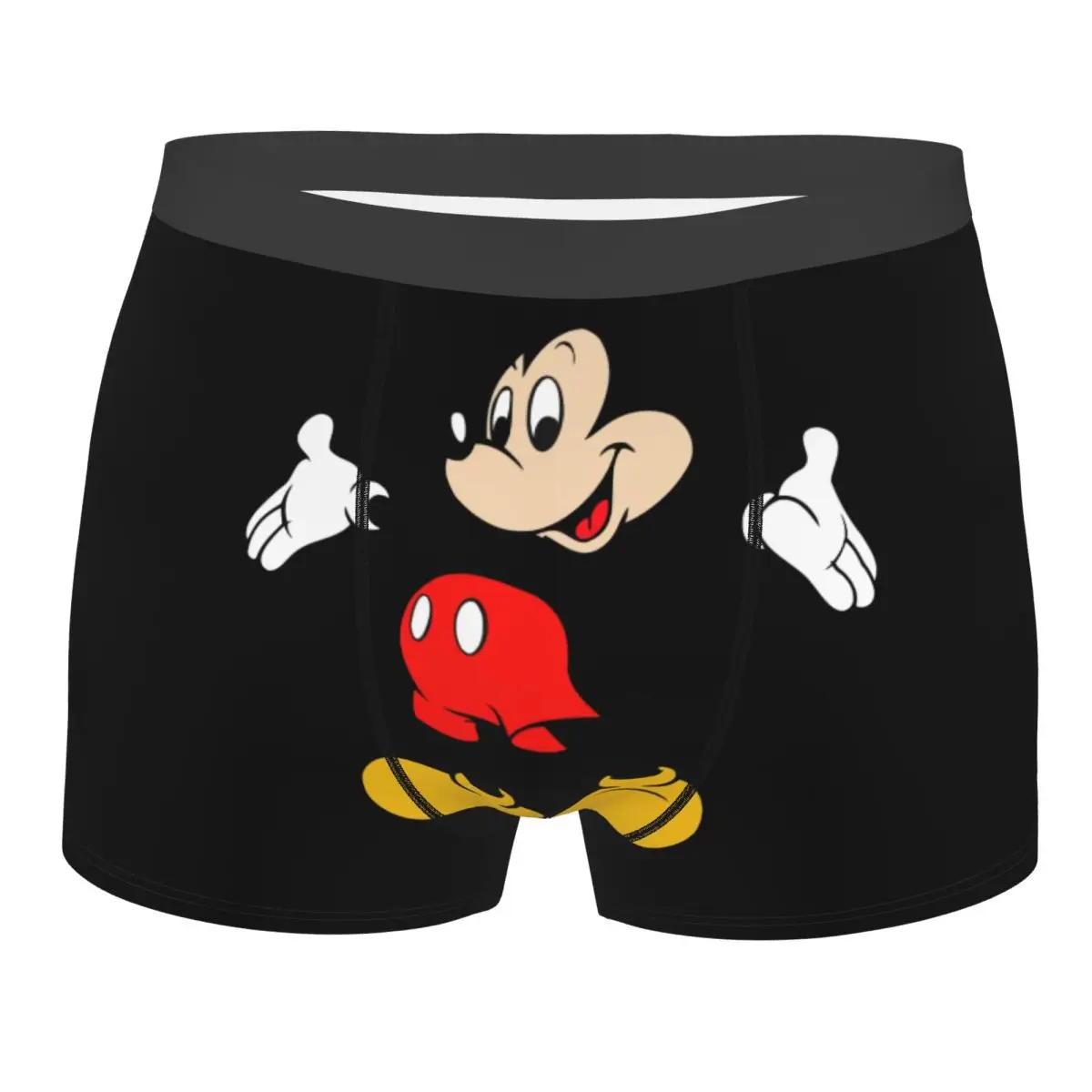 ميكي ماوس الكرتون الرسوم المتحركة التلفزيون سراويل بوكسر الرجال ثلاثية الأبعاد طباعة الذكور تنفس سراويل داخلية ملخصات