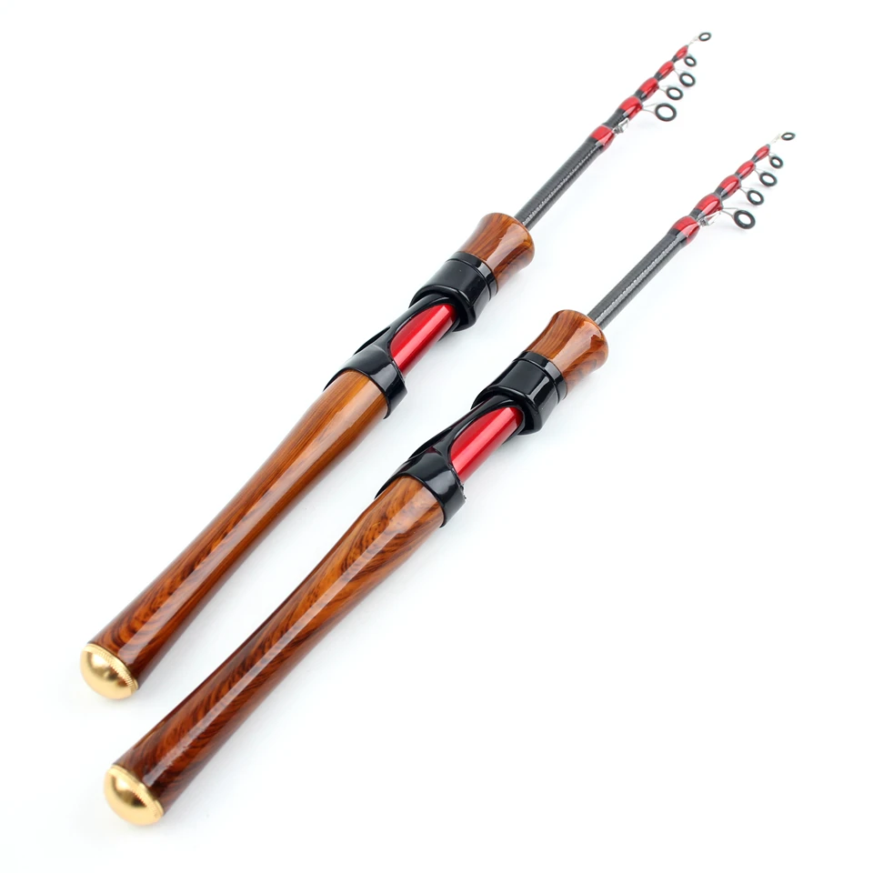 1.68M 1.8M Carbon MINI Ultra Light L Power Telescopic Fishing Rod Spinning Pocket Rod Test 4-12g Stream Small Fish Pole Pesca