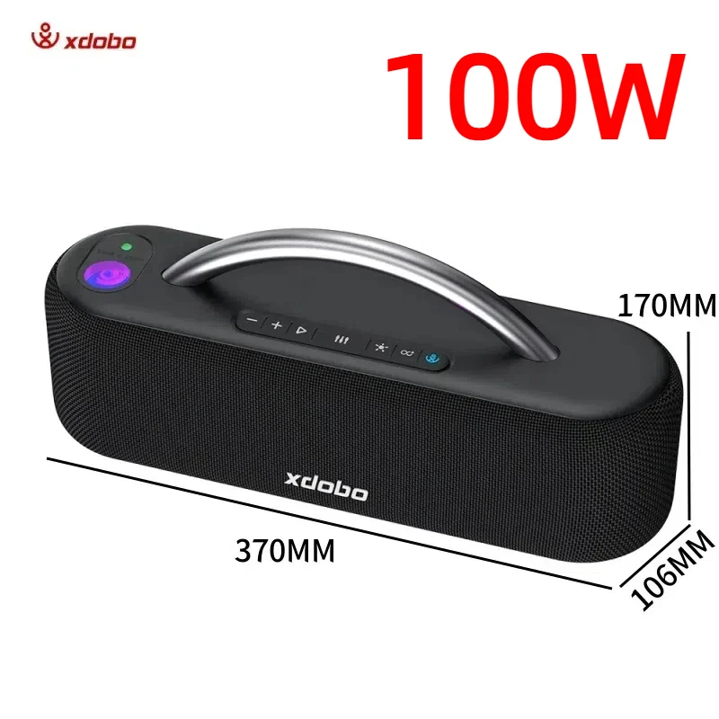 

XDOBO Xiduobao Projection Light Colorful Bluetooth Speaker High Power100W Portable Wireless Waterproof Subwoofer Outdoor Speaker