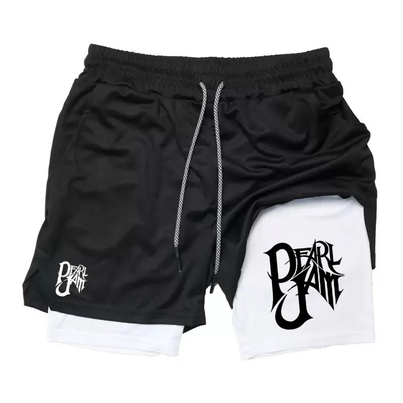 

Шорты для бега с головой аниме «Берсерк», мужские спортивные шорты для фитнеса и тренировок в тренажерном зале 2 в 1, быстросохнущие шорты для тренировок, бега, двухэтажные летние