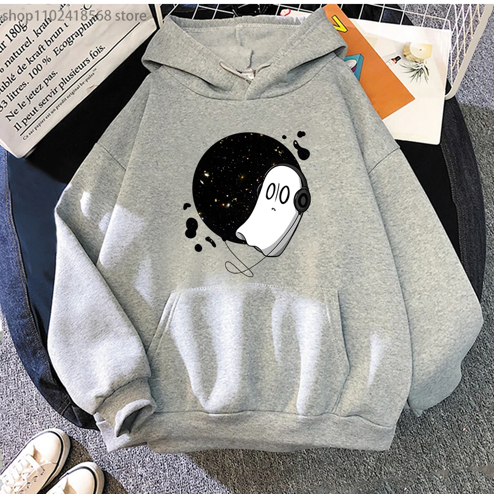 Undertale Game Ghost Print Hoodies Men/Women y2k Fashion Hooded Shirt Long Sleeves Pullover Sweatshirts Oversized Unisex Clothes