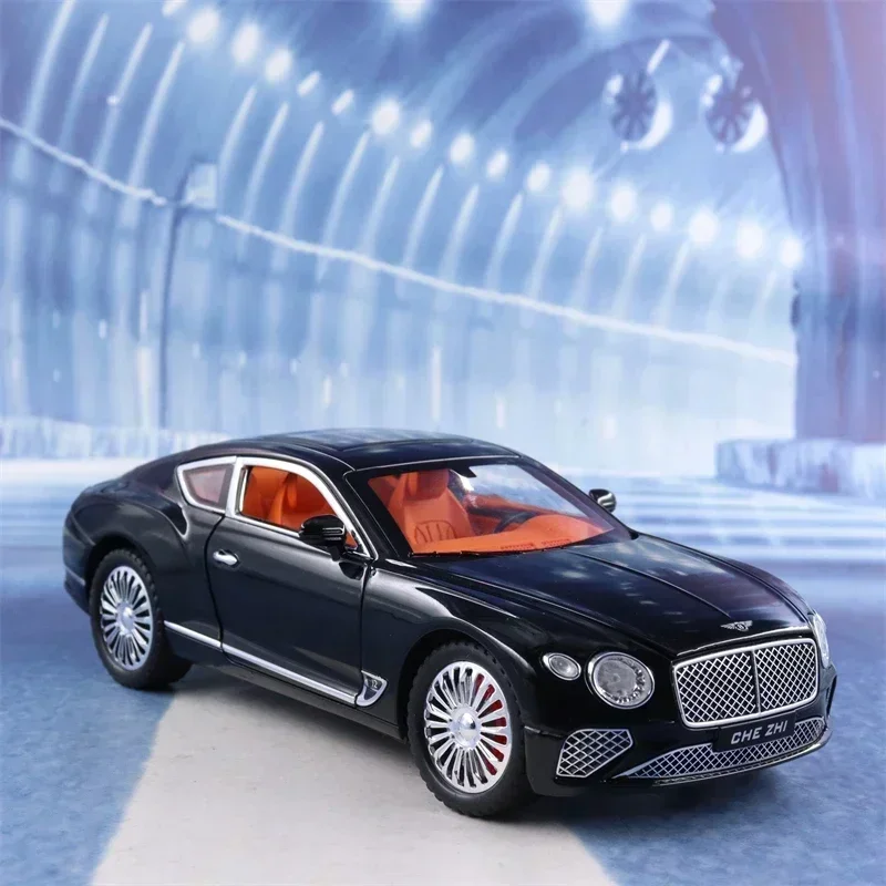 1:24 Bentley Continental GT High Simulation Diecast Metal Alloy Model car Sound Light Pull Back Collection Kids Toy Gifts A539