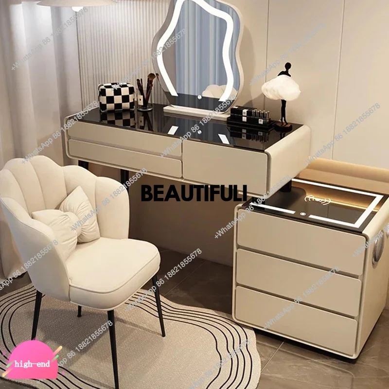 Luxury Led Lights Vanity Table Makeup Adult Artist Salon Stuff Vanity Table Unique Jewellery Coiffeuse De Chambre Furniture