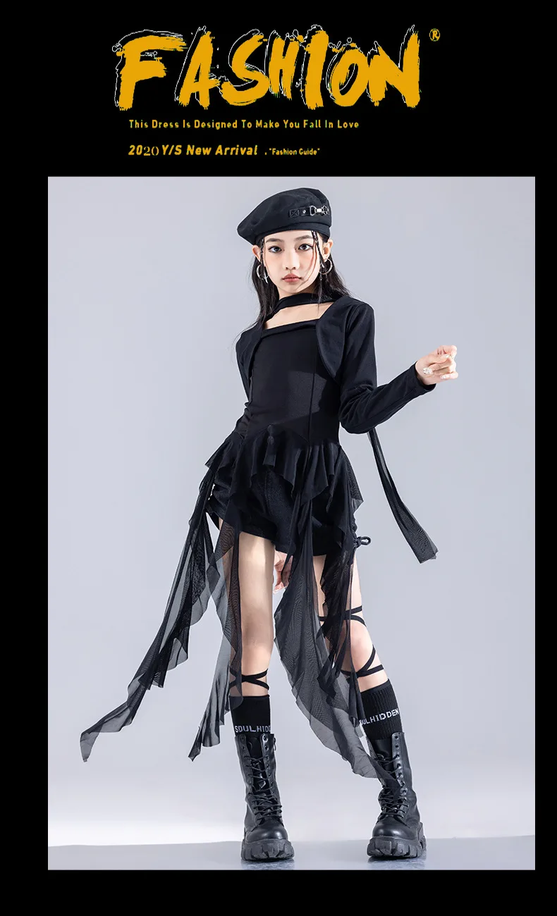 Meninas grupo jazz dança conjunto verão doce legal dopamina crianças modelo  t-stage moda mostrar roupas para crianças performances trajes - AliExpress, image size:790x1300