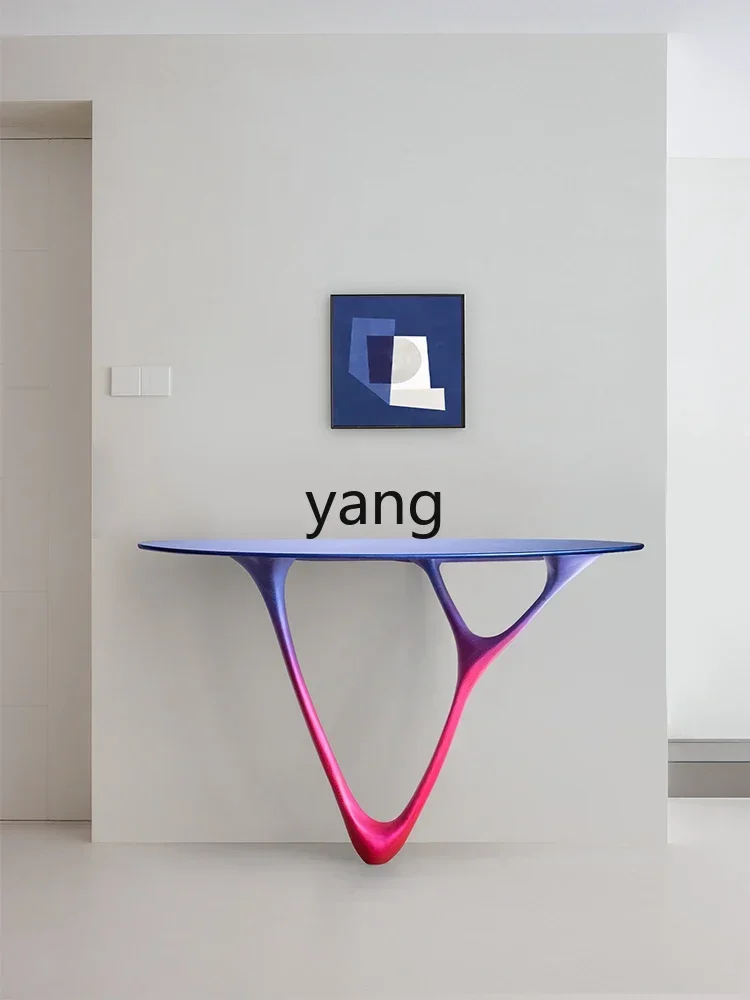 LH Art Entrance Table Super Narrow Solid Wood Entrance Table Premium Sense Wall Decorative Shelf