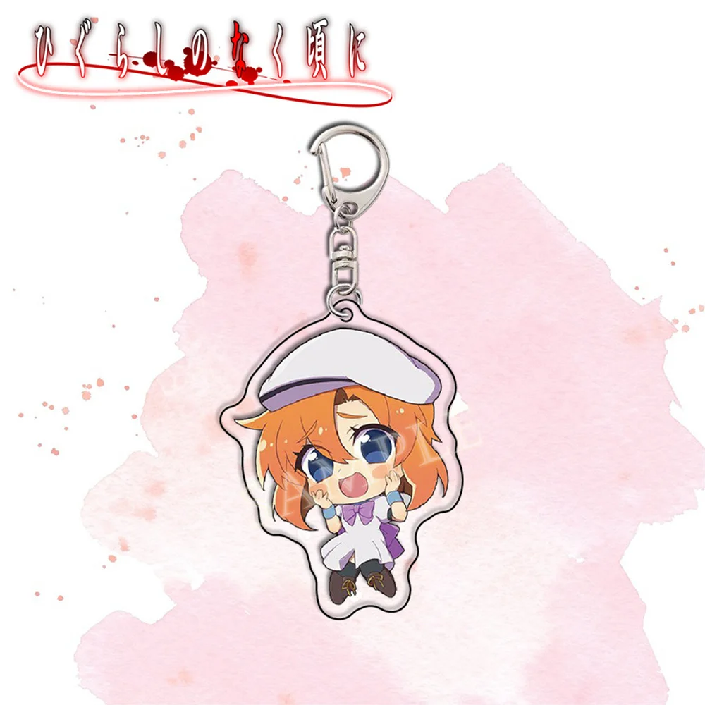 Fashion Anime Fans Gifts Higurashi When They Cry Acrylic Keychain Ryugu Rena Sonozaki Mion Shion Furude Rika Desk Decor Series