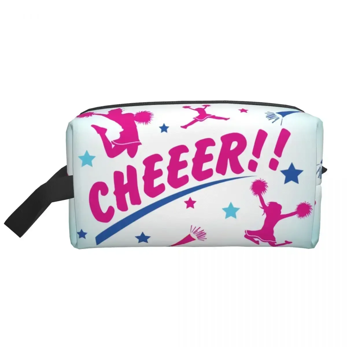 Cheerleading Girl Makeup Bag for Women Travel Cosmetic Organizer Kawaii Storage Toiletry Bags