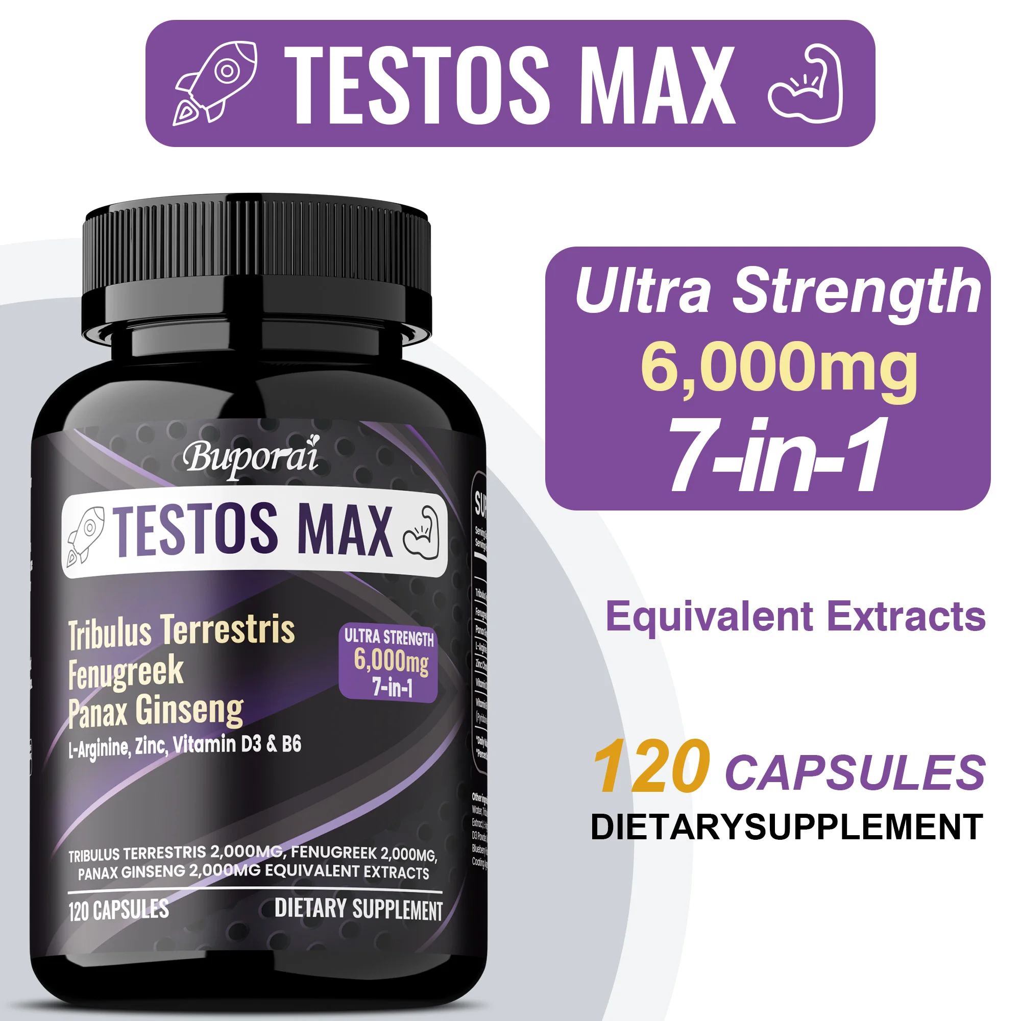 

Drive, Mood, Intimacy & Performance Capsules - Enhances Strength and Endurance, Promotes Muscle Recover, Reduce Fatigue