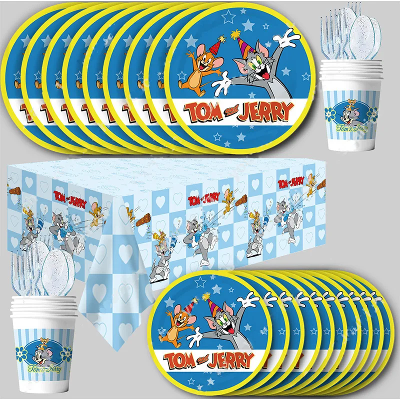 

animal tom-cat Disposable Tableware Girl birthday Party Supplies Decoraton Balloon sticker Banner sling cup backdrp baby shower