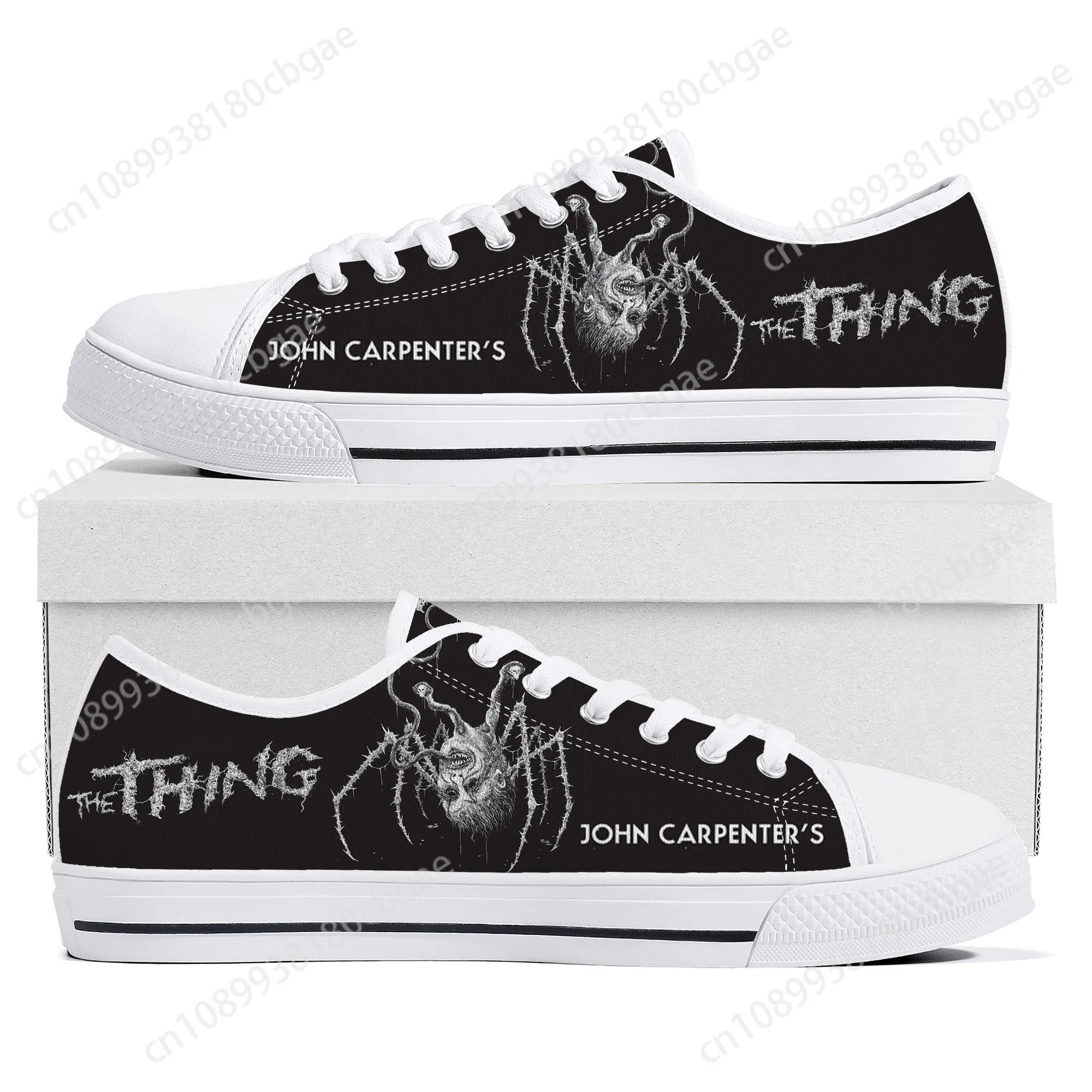 The Thing movie shoes Low Top Sneakers Mens Womens Teenager High Quality Canvas Sneaker couple Casual Shoes Customize DIY Shoe