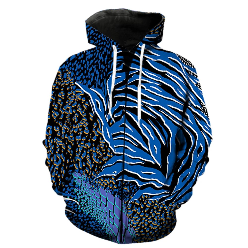 

Grassland Animal Tiger Men's Zipper Hoodie Fashion Casual 3D Printed 2022 Hot Sale Streetwear Funny Harajuku Spring Unisex Teens