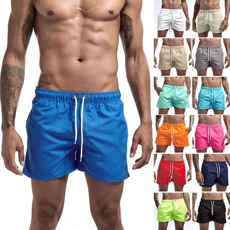 

Quick Dry Swimming Shorts For Men Swimwear Man Swimsuit Swim Trunks Summer Bathing Beach Wear Surf Boxer Brief