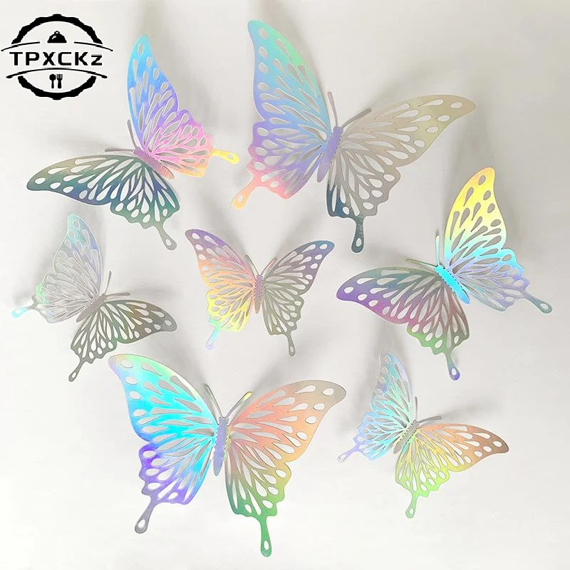 12pcs Sticker 3D Effect Butterflies Wall Sticker Beautiful Butterfly For Kids Room Wall Decal Home Decoration