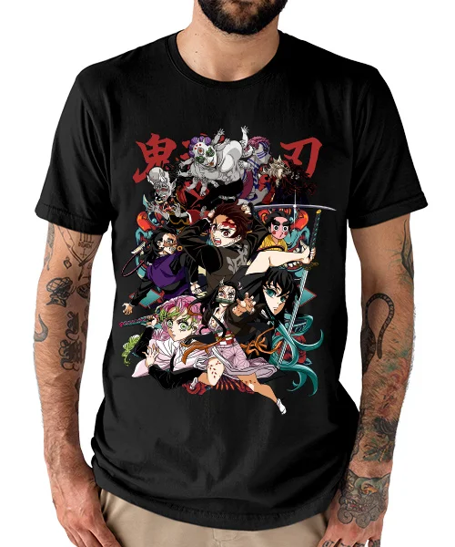 T-shirt For Anime Demon Slayer Personajes Temporada 3