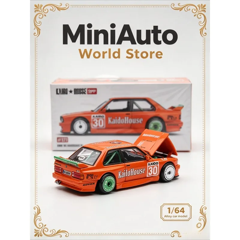 Kaido House MINIGT 1:64 Alloy BMW M3 V1 Car Model - Openable Hood Car Model Collection Item - Display Piece