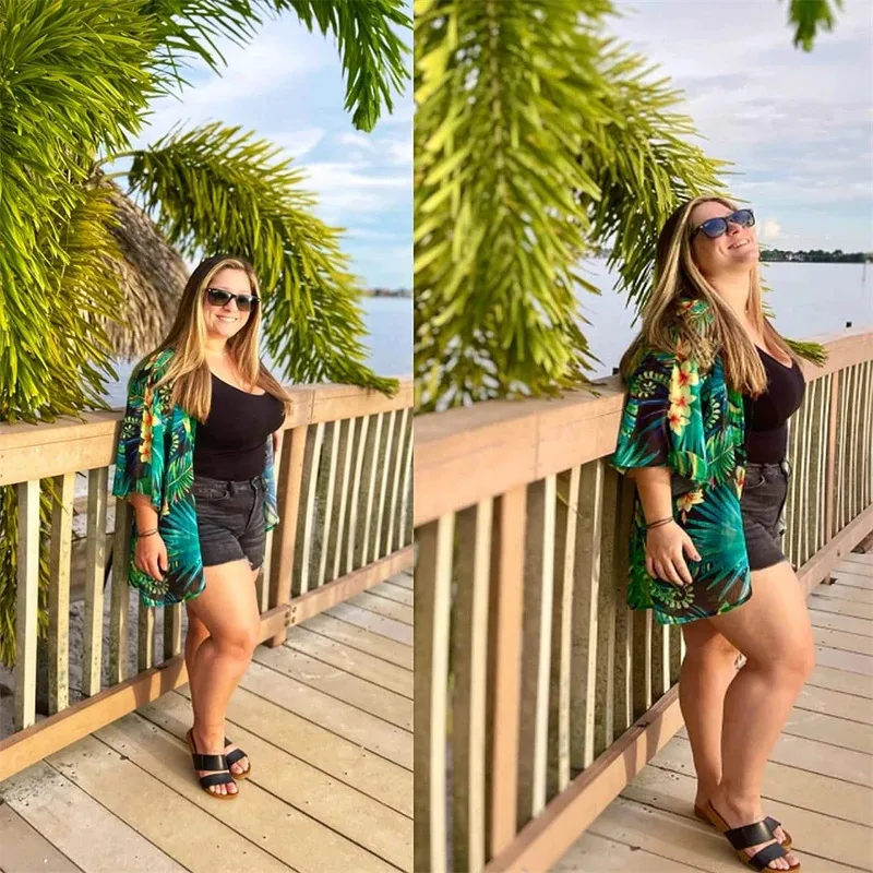 Long Kimono Cover Tops, Cardigan Coat, Outwear, Blouse, Bohemian Bikini, Hawaii, Chiffon Shirt, Beach Party,