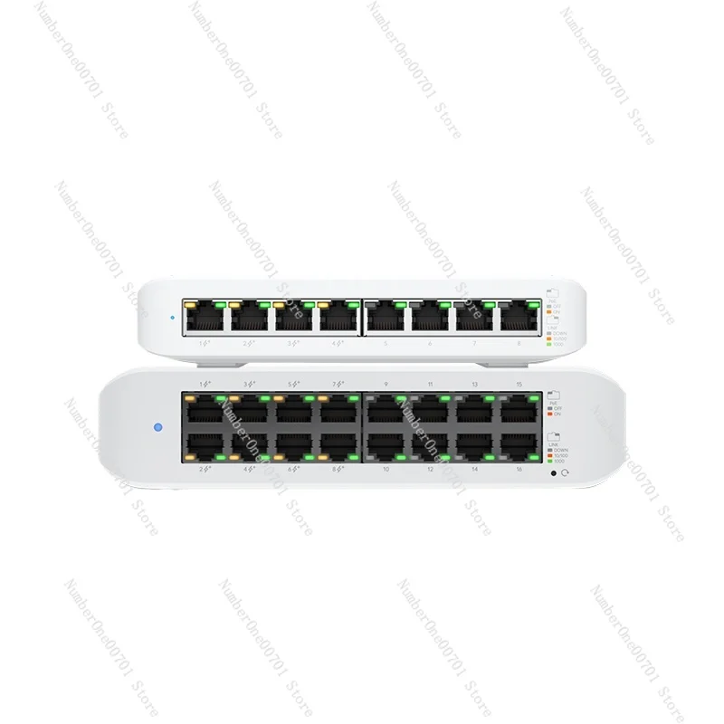 

USW-Lite-8/16-PoE Gigabit PoE небольшой коммутационный источник питания, настенный настольный блок слабокого тока, бесшумное рассеивание тепла