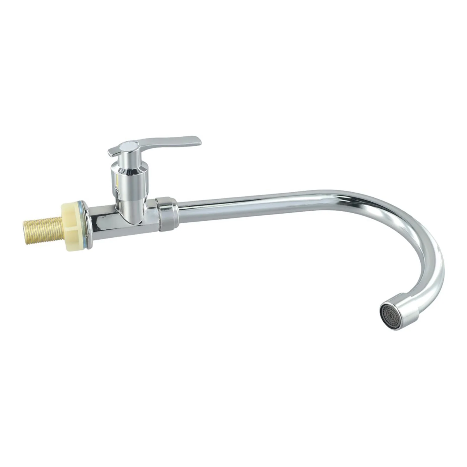 Taps Faucet Single Hole Water-saving Bent Plastic Steel Plating Single Lever Kitchen Sink Druable High Quality Material