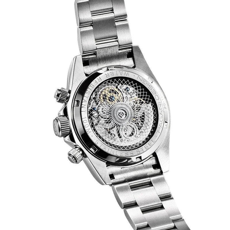 PAGANI DESIGN Men's Automatic Mechanical Watch, Sapphire Glass with AR Coating, 100M Water Resistance, PD-1653