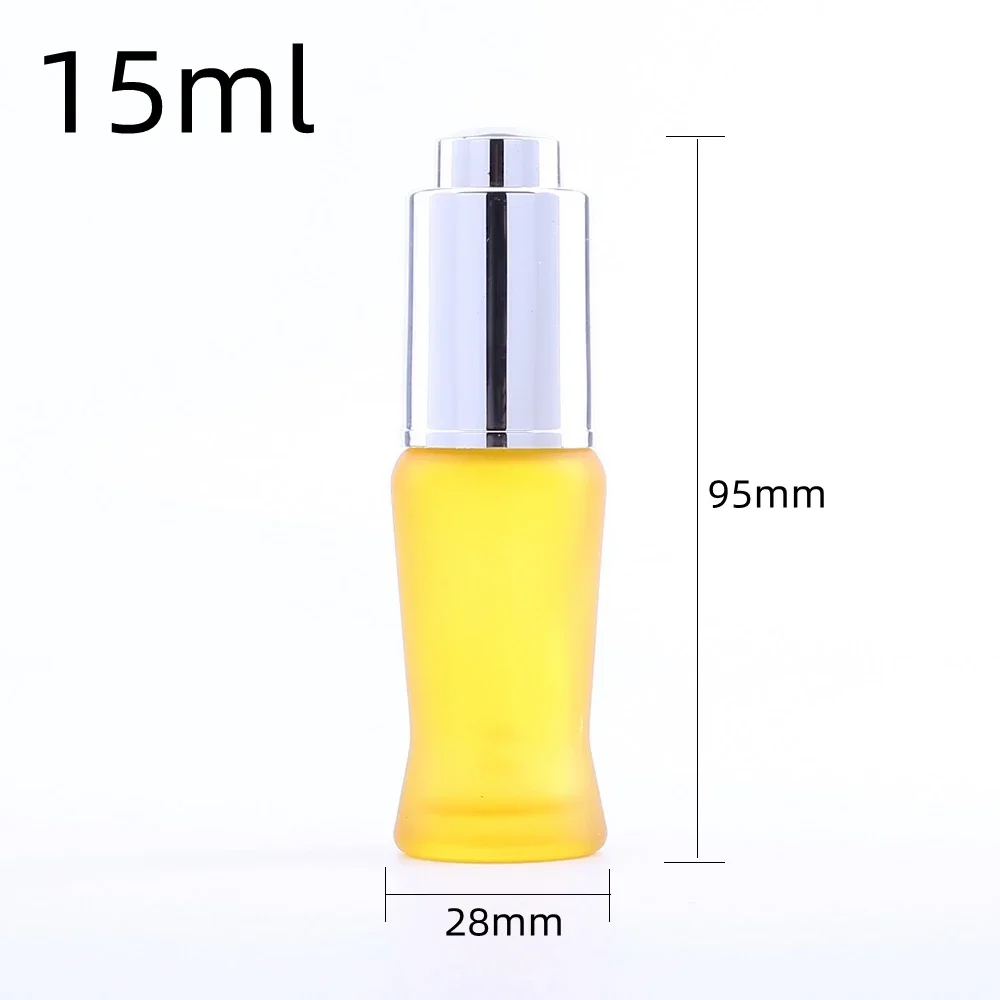 120PCS 15Ml Thick Glass Dropper Bottle Botella Cristal Empty Cosmetic Packaging Container Vials Essential Oil Bottles