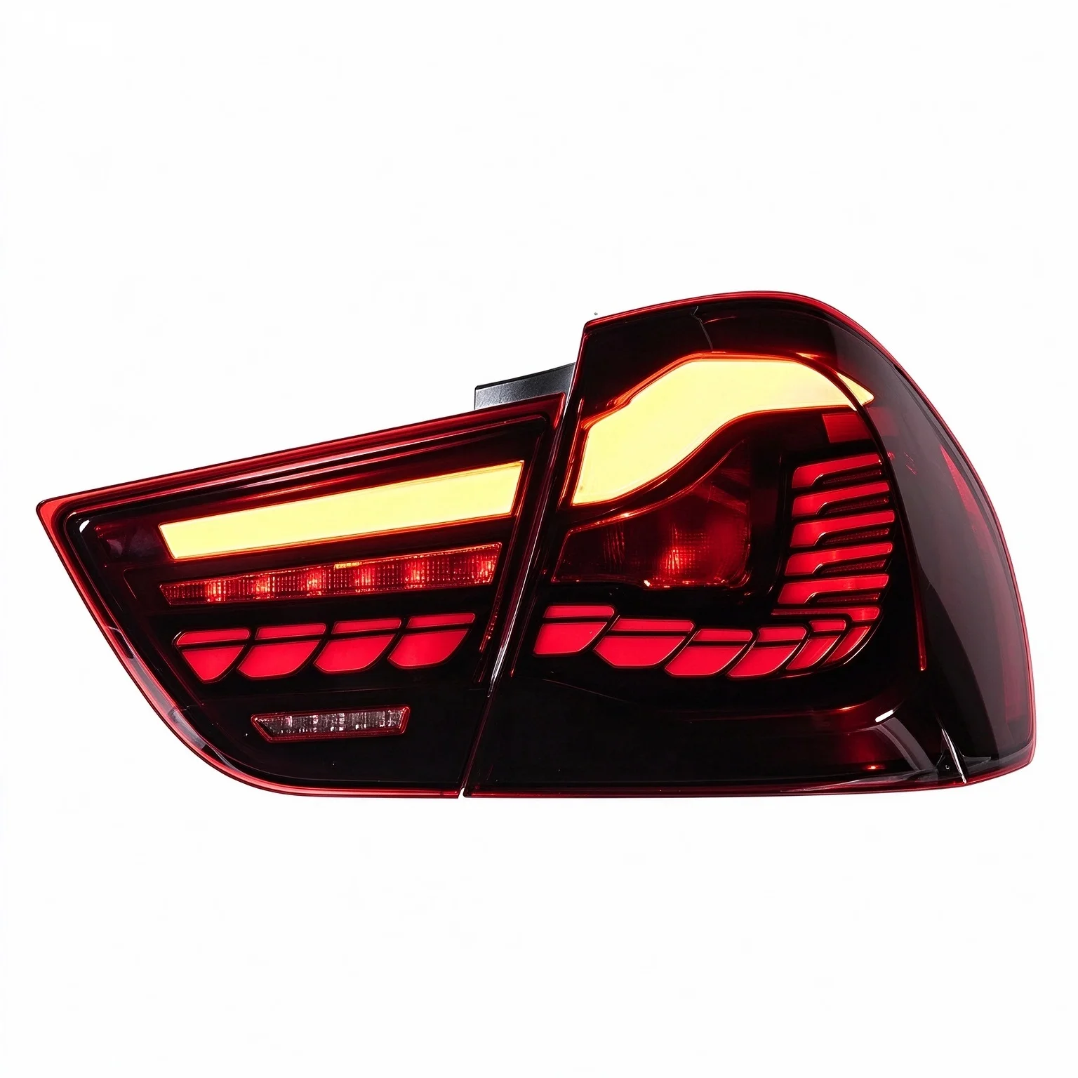 Car Styling LED Taillight Assembly for BMW 3 Series E90 2009-2012 Dragon Scale Dynamic Sequential Turn Signal Replacement