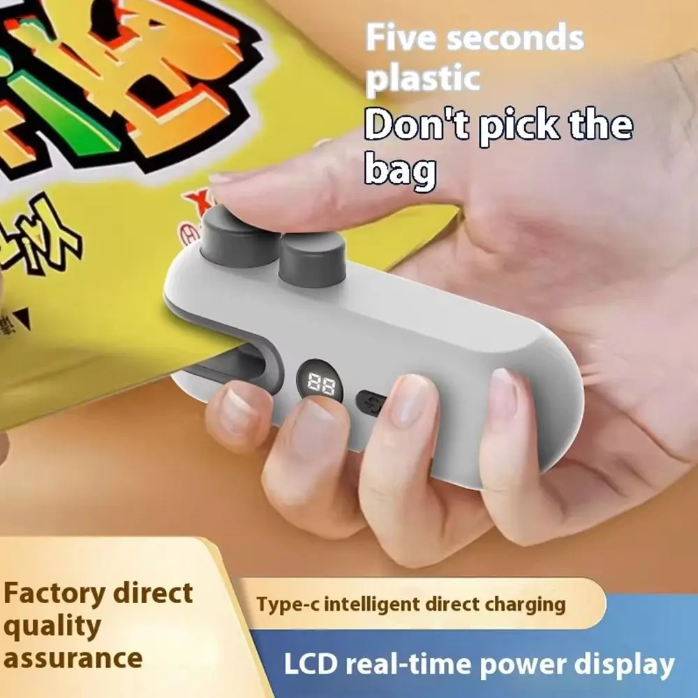 

1 шт. маленький мини-упаковщик пластиковых пакетов перезаряжаемая бытовая вакуумная упаковочная машина с цифровым дисплеем портативный