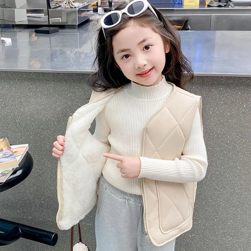 

Детский осенне-зимний пуховик, теплое пальто унисекс на флисовой подкладке для детей среднего и большого возраста 3-8 лет, очень теплая хлопковая стеганая куртка