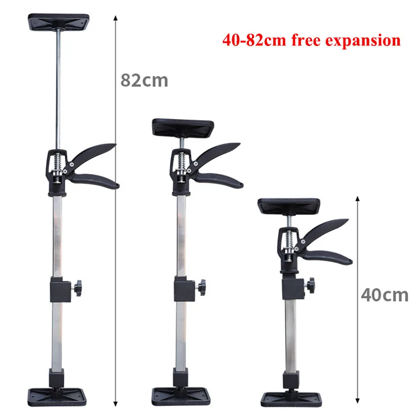 

Telescopic Support Rod Lift Tool Height Adjustment Lifting Device Sturdy for Installining Cabinets Professional Stainless Steel