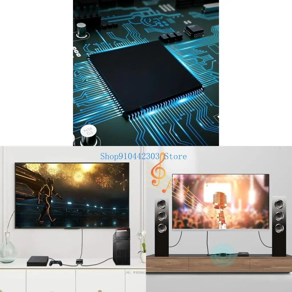 

L4MD 4K HDMIs Splitter BiDirectional HDMIs Switcher Supports Up To 3840x2160 Resolution For Home And Office Display Use