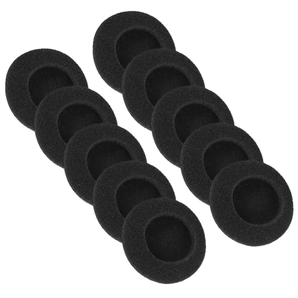 4PCS=2Pair Ear Pads Replacement Headphone Sponge Cushions Hood 35/40/45/ 50/55/60/65MM Black Anti-dust Cover Pad For Earphone