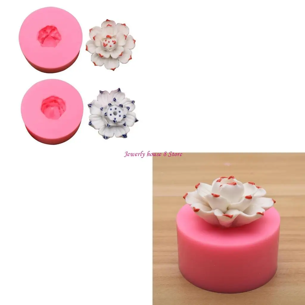 

Цветочный держатель для ароматических палочек, форма для литья из эпоксидной смолы, ручная работа, декор лотоса