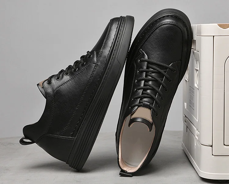 Flat bottom Waterproof Durable Popular Casual Comfortable Mens heightening shoes Increase by 6 centimeters Highly crafted