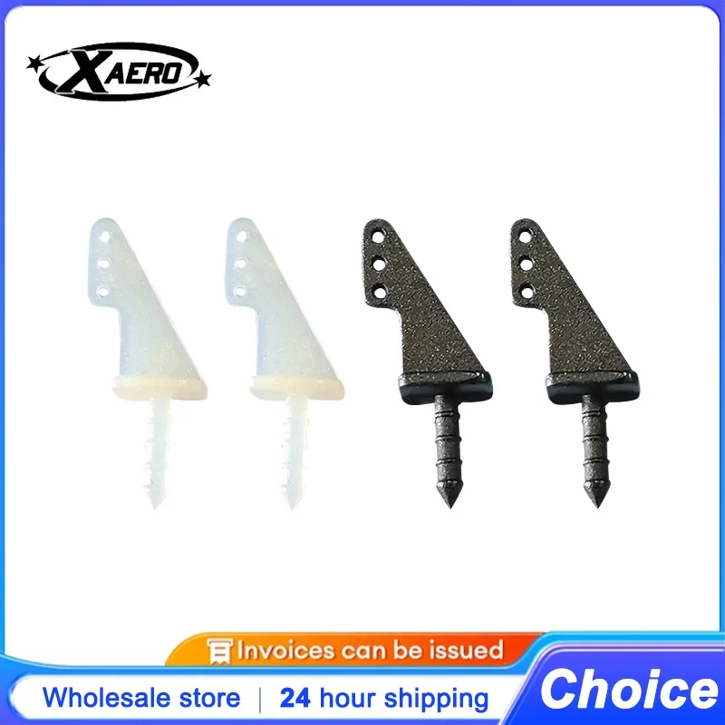 

XAERO Nylon Pin Horns 20Pcs for RC Airplanes 3 Hole 4 Hole Mini Zip Horn Micro Electric Foam Model Parts Replacement Accessories