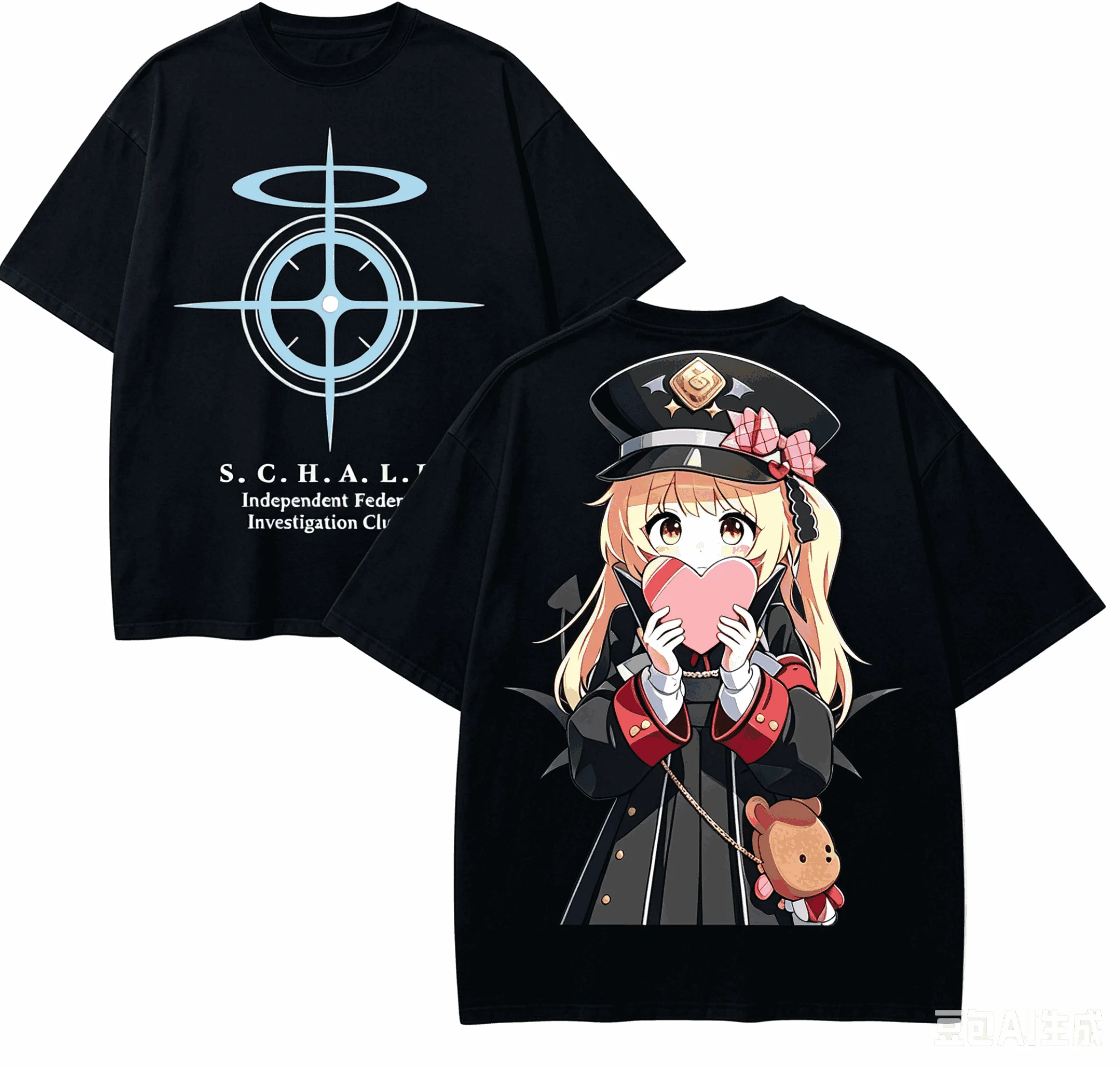 Blue Archive Anime Lover T-shirt Harajuku Cotton New Model High Street Retro Fashion Oversized Unisex high quality Classic soft