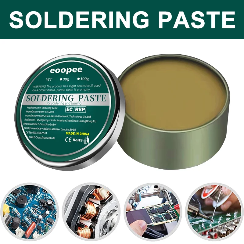 10-200g Soldering Paste Flux Rosin Paste Soldering Flux For Electronics No Clean Flux for Soldering Electronic Circuit Boards