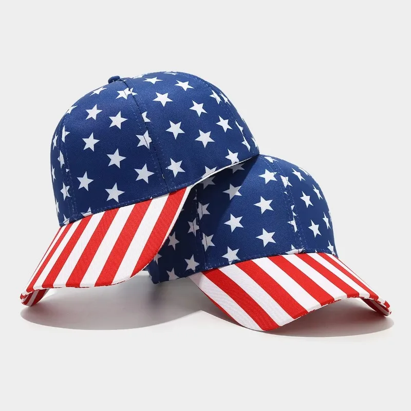 

2026 American Independence Day Baseball Cap Men and Women Outdoor Sun Protection Hoods versatile American Flag Baseball Cap