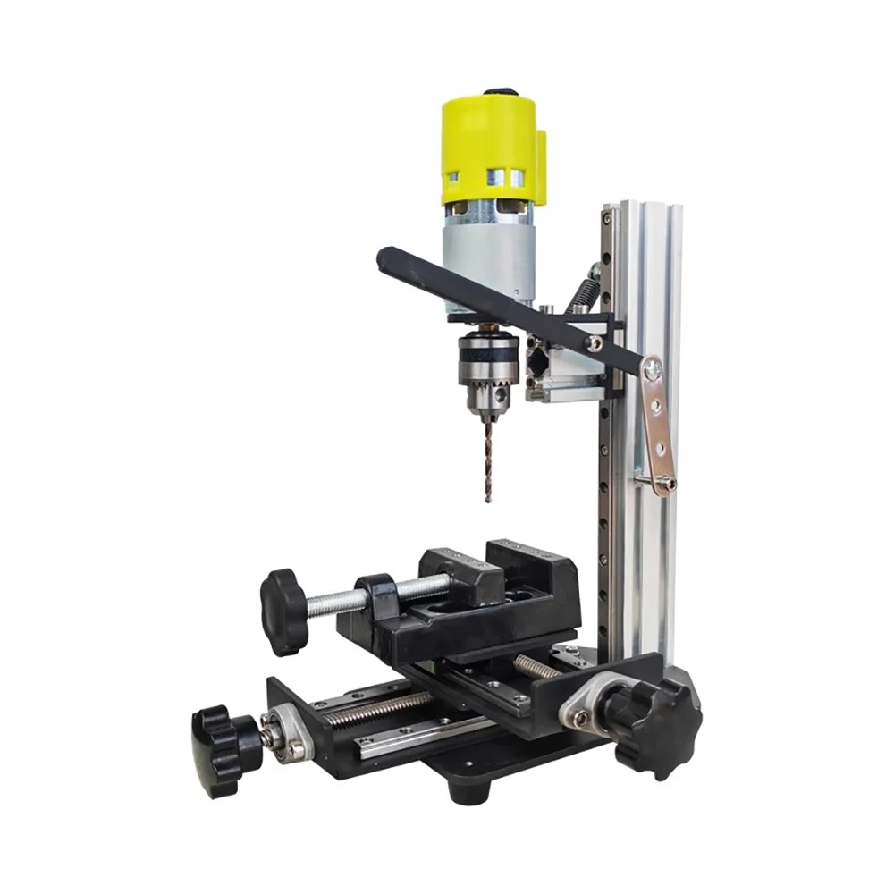 Desktop Micro Mini Drill Press – DIY Bench Tool for Phone Repair, Watchmaking, PCB & Glass/Antique/Bird Cage Drilling
